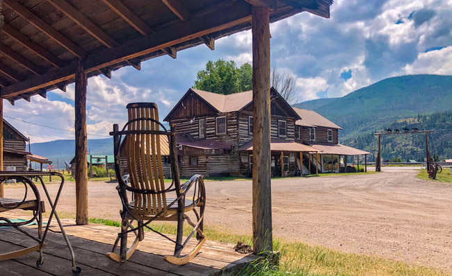 front porch sitting